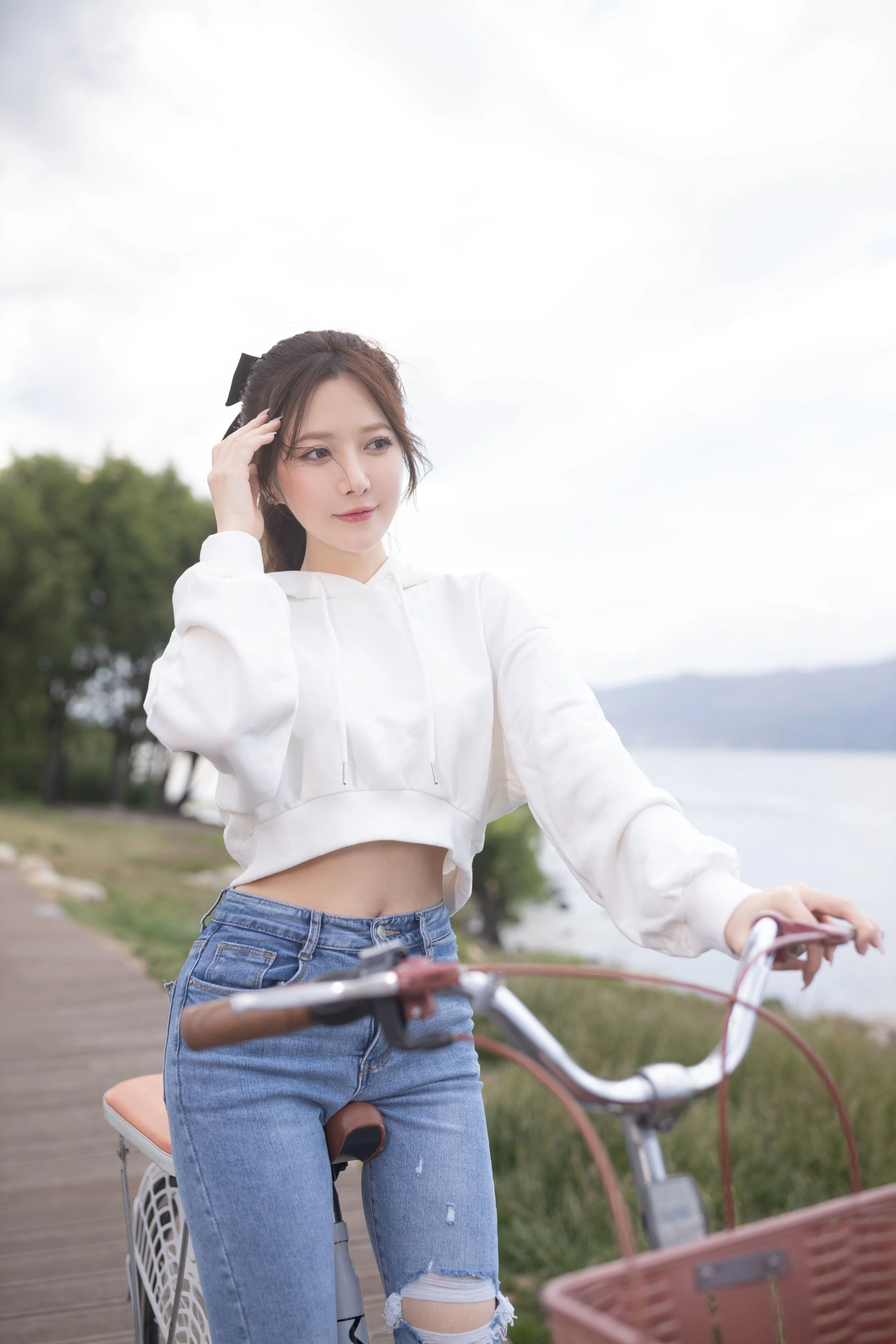 0022 秀人名模鱼子酱Fish内部私购未上架《牛仔情趣》写真 3