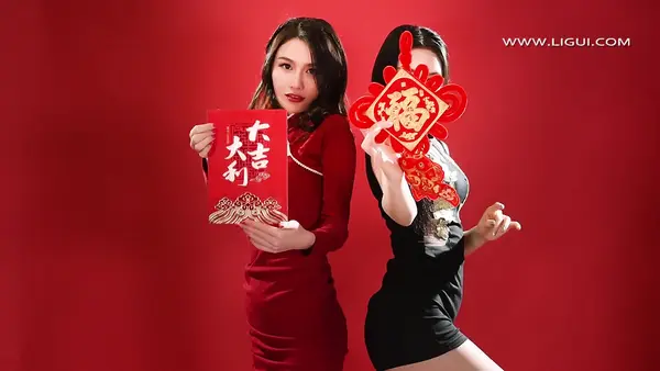[Ligui丽柜]HD视频 2021.02.11 双生花-欲饺迎春 甜甜&凉儿 19